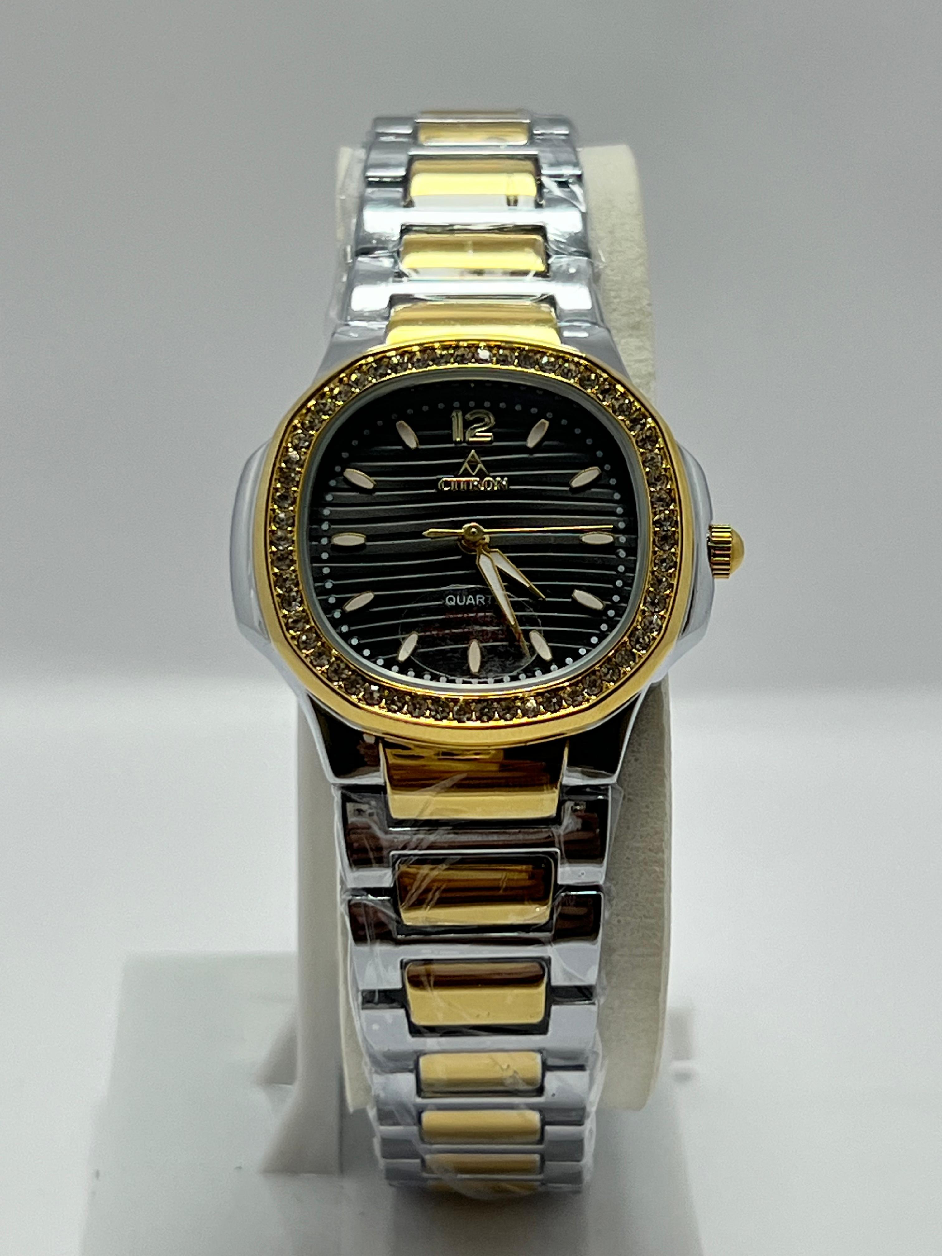 Citron watch  luxury quartz watch  gold silver