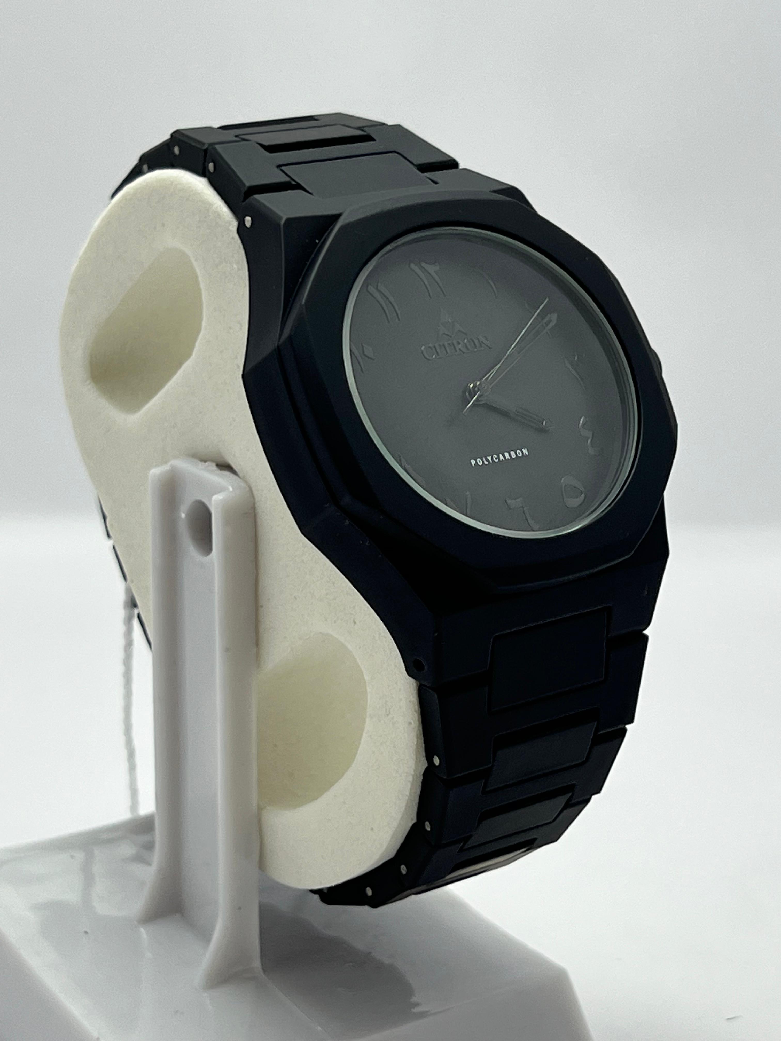 Stylish Black Arabic Numerals Men’s Wrist Watch – Stainless Steel Luxury Design